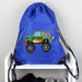 Personalised Monster Truck Blue Swim & Kit Bag