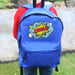 Personalised Superhero Comic Kid’s Backpack - Blue