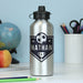 Personalised Football Silver Drinks Bottle - Back To School