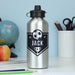 Personalised Football Silver Drinks Bottle - Back To School