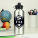 Personalised Football Silver Drinks Bottle - Back To School