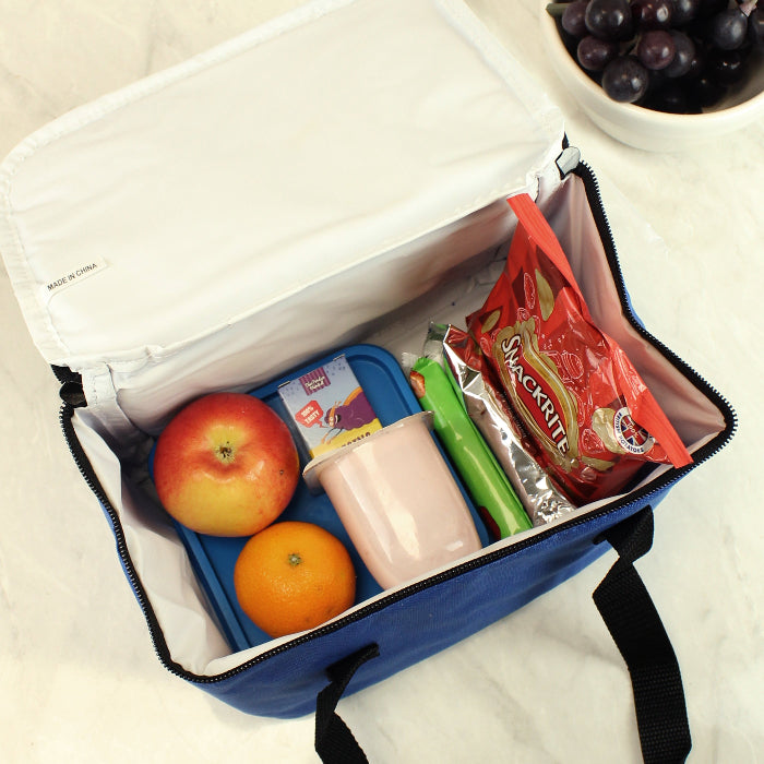 Personalised Superhero Comic Blue Lunch Bag - Back To School 