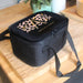 Personalised Leopard Print Lunch Bag - Black