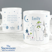 Personalised The Snowman and the Snowdog Mug