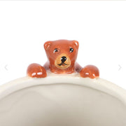 Novelty Sleepy Bear Rounded Mug - Autumn Home Decor 