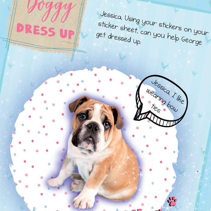 Personalised Children’s Adorable Animals Activity Book With Stickers