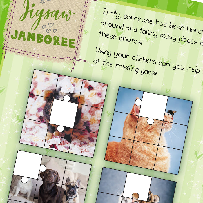 Personalised Children’s Adorable Animals Activity Book With Stickers