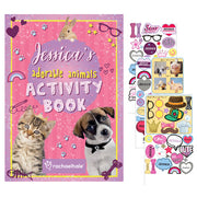 Personalised Children’s Adorable Animals Activity Book With Stickers