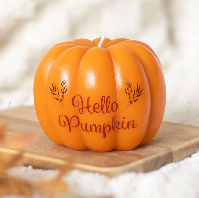 Hello Pumpkin Shaped Candle - Home Decor Fragrance 