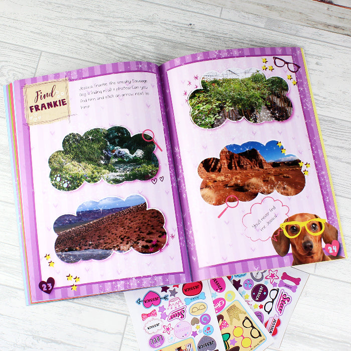 Personalised Children’s Adorable Animals Activity Book With Stickers