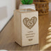 Personalised 65th Birthday Wooden Tealight Holder