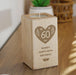 Personalised 60th Birthday Wooden Tealight Holder