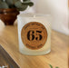 Personalised 65th Birthday Cork Label Candle Jar - Any Text