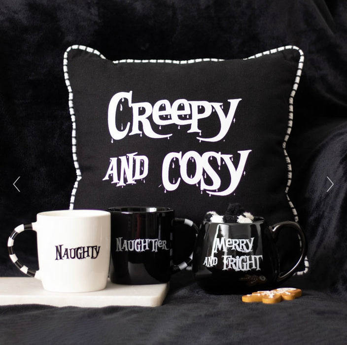 Gothic Christmas Naughty and Naughtier Couples Mug Set