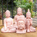 Terracotta Effect 52cm Sitting Garden Buddha Statue