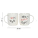 Mr. Right and Mrs. Always Right Novelty Set of Two Coffee Tea Mugs