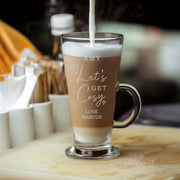 Personalised Get Cosy Autumn Latte Glass Mug - Home Decor