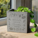 Personalised Autumn Pumpkin Leaves Concrete Plant Pot - Home Decor