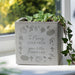 Personalised Autumn Pumpkin Leaves Concrete Plant Pot - Home Decor