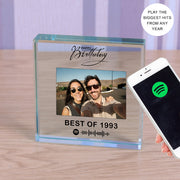 Birthday Photo Gift Plaque - Spotify