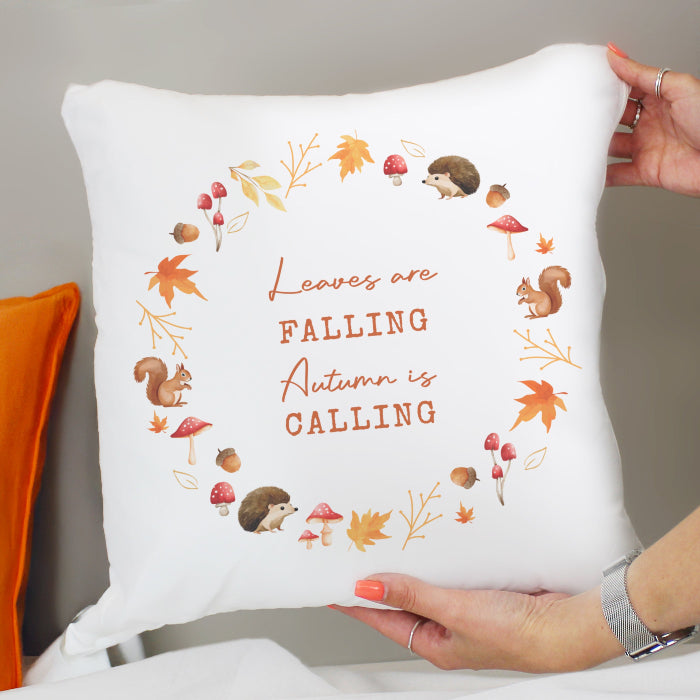 Personalised Autumn Design Cushion - Home Decor