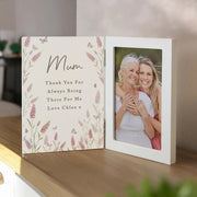 Birthday Floral Wooden Hinged 6x4 Photo Frame - Personalised