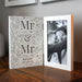 Personalised Mr & Mr Wooden Hinged 6x4 Photo Frame - Wedding Gift