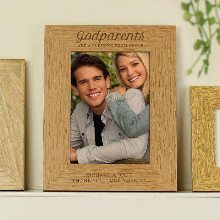 Engraved Godparents Photo Frame - 5x7