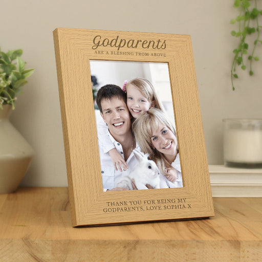Engraved Godparents Photo Frame - 5x7