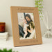 Engraved Godmother Oak Finish Photo Frame - 5x7