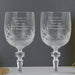 Engraved Godparents Crystal Wine Glasses