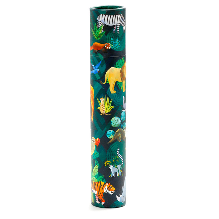 Animal Kingdom Large Pencil Pot with 12 Colouring Pencils