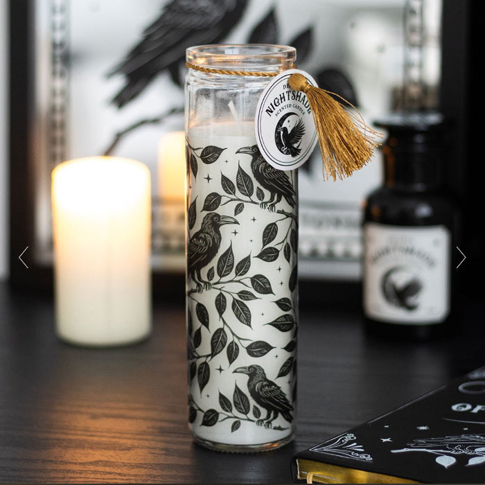 Mystic Raven Deadly Nightshade Tube Candle