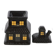 Black Haunted House Oil Burner & Wax Melt Warmer