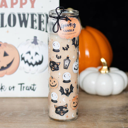 Spooky Spiced Pumpkin Tube Candle
