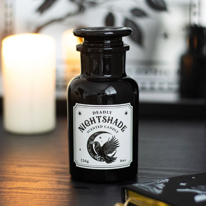 Mystic Raven Deadly Nightshade Apothecary Candle
