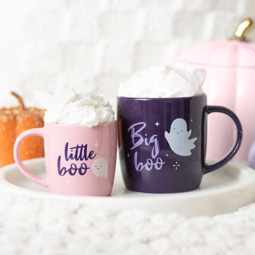 Halloween Big Boo Little Boo Ghost Family Mug Set