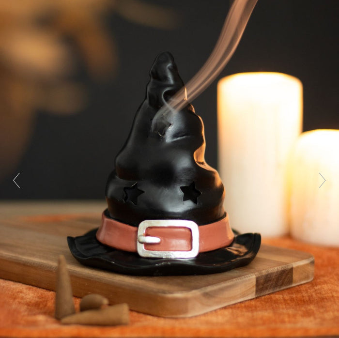 Witch Hat Shaped Incense Cone Burner - Halloween