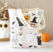 Halloween Groovy Ghost Print Polycotton Tote Bag
