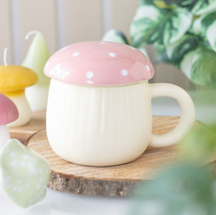 Pink Mushroom Shaped Mug