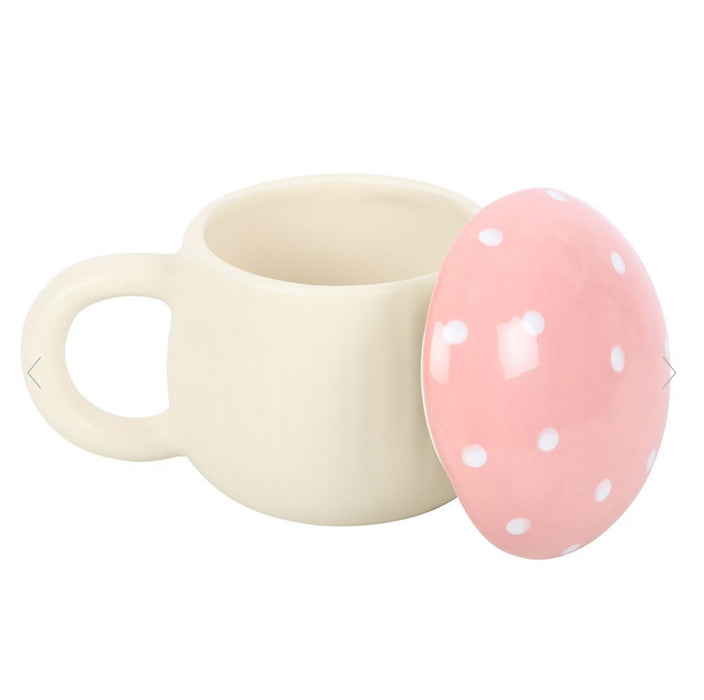Pink Mushroom Shaped Mug