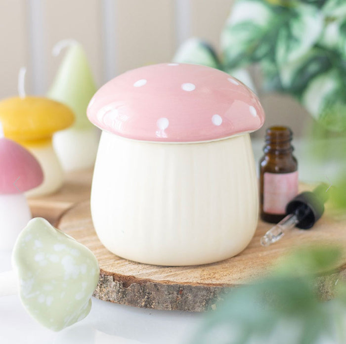 Pink Mushroom Shaped Oil Burner