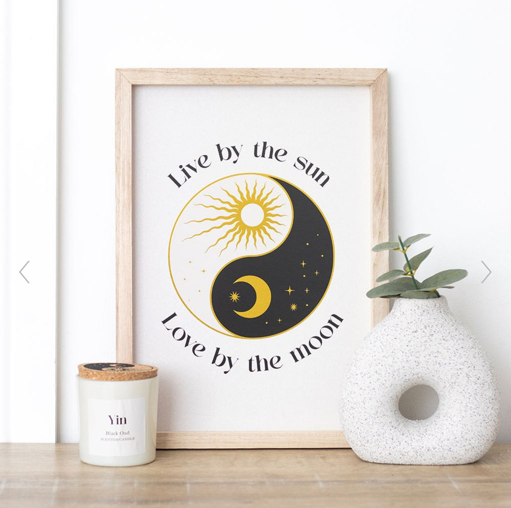 Yin Yang Framed Wall Art Framed Print