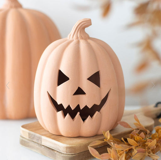 Halloween Terracotta Pumpkin Ornament - 15cm
