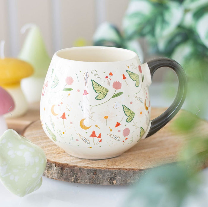 Garden Fairy Folklore Print Rounded Mug