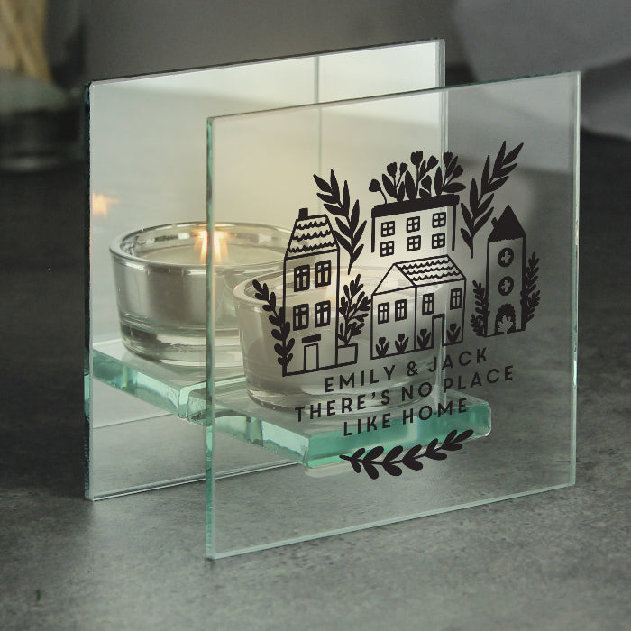 Personalised Home Design Glass Tealight