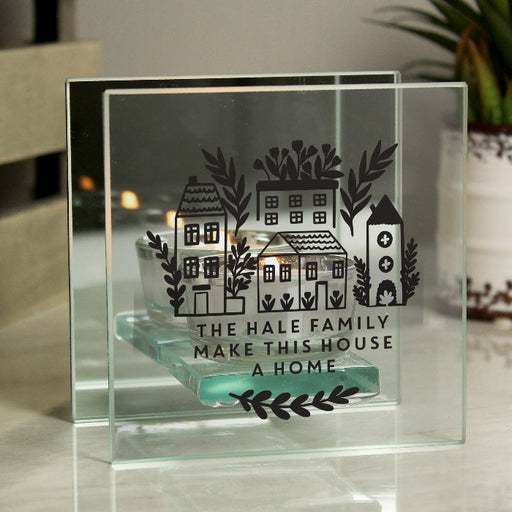 Personalised Home Design Glass Tealight
