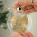 Personalised Gold Angel Christmas Memorial Glass Bauble