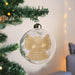 Personalised Gold Angel Christmas Memorial Glass Bauble