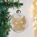 Personalised Gold Angel Christmas Memorial Glass Bauble